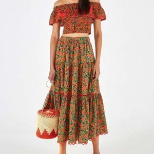 Farm Rio‎ Tucano Paradiso Midi Skirt